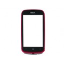 NOKIA LUMIA 610 WHIT FRONT COVER + DISPLAY GLASS + TOUCH SCREEN  INCL. EARPIECE COLOR PINK