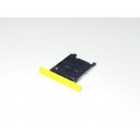 SUPPORTO + LETTORE SIM CARD NOKIA 1020 GIALLO ORIGINALE