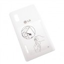 COVER BATTERIA LG E610 OPTIMUS L5 ORIGINALE COLORE BIANCO 