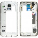 COVER CENTRALE SAMSUNG SM-G900 GALAXY S5 ORIGINALE COLORE BIANCO