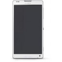 SONY XPERIA ZL FRONT COVER + DISPLAY UNIT WHITE