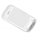 TOUCH SCREEN NOKIA C2-02 CON COVER ANTERIORE ORIGINALE COLORE BIANCO