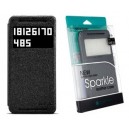 NILLKIN FLIP CASE SPARKLE SERIES FOR HTC ONE E8 BLACK